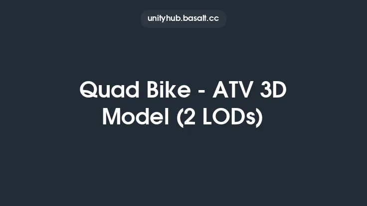 Quad Bike - ATV 3D Model (2 LODs) Thumbnail