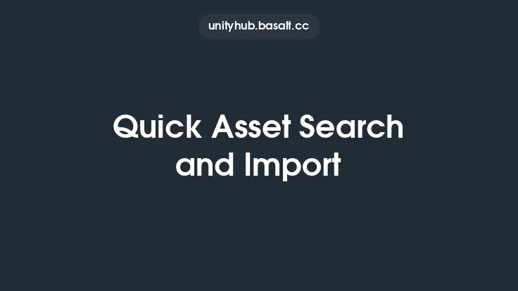 Quick Asset Search and Import Thumbnail