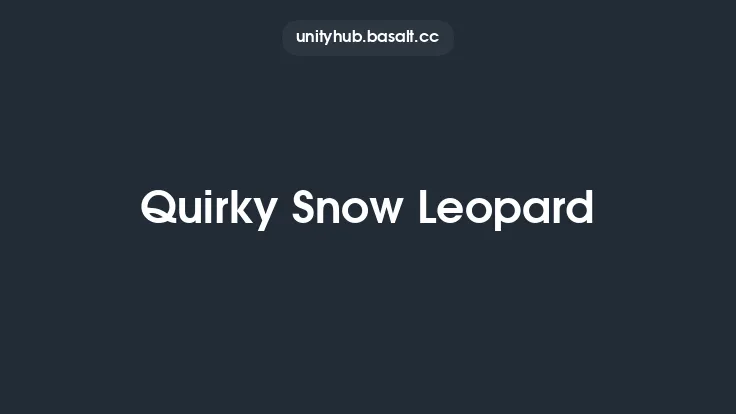 Quirky Snow Leopard Thumbnail