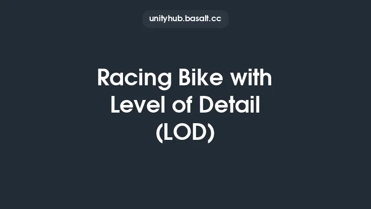 Racing Bike with Level of Detail (LOD) Thumbnail