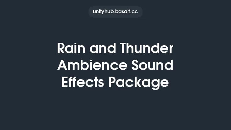 Rain and Thunder Ambience Sound Effects Package Thumbnail