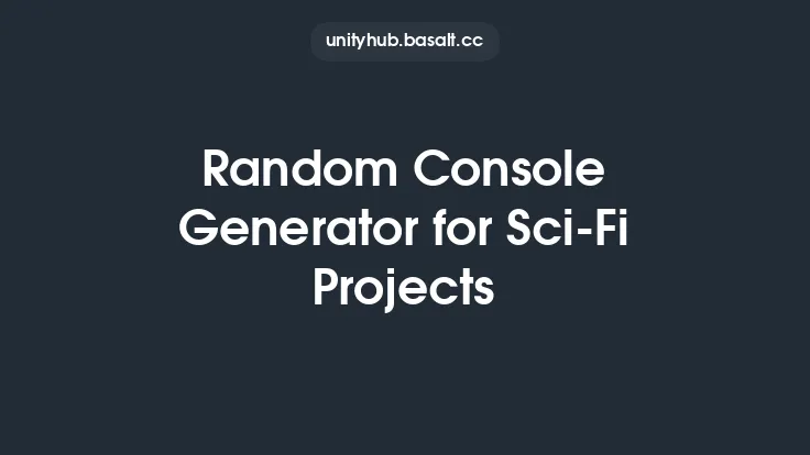 Random Console Generator for Sci-Fi Projects Thumbnail
