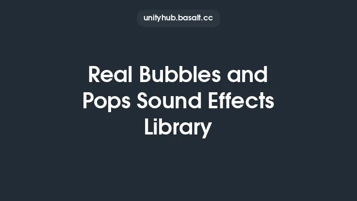 Real Bubbles and Pops Sound Effects Library Thumbnail