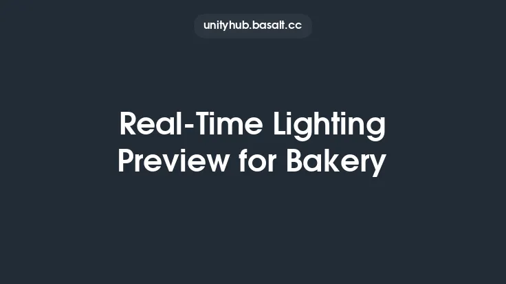 Real-Time Lighting Preview for Bakery Thumbnail