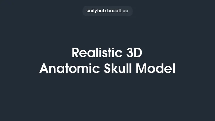 Realistic 3D Anatomic Skull Model Thumbnail