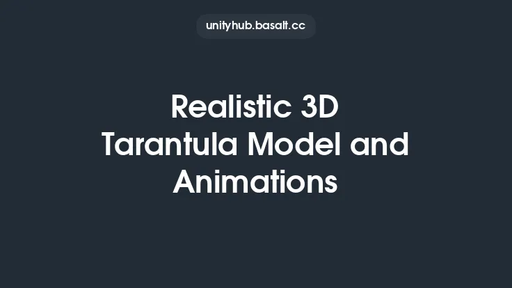 Realistic 3D Tarantula Model and Animations Thumbnail