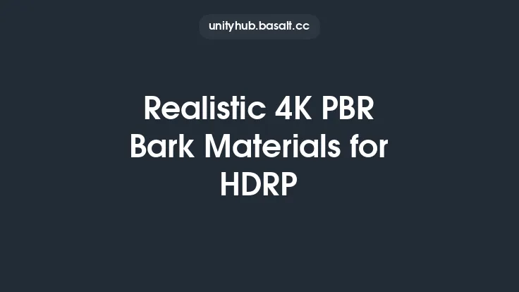 Realistic 4K PBR Bark Materials for HDRP Thumbnail