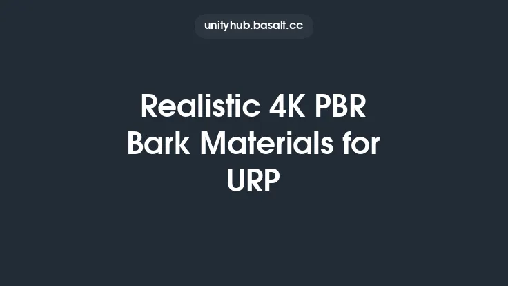 Realistic 4K PBR Bark Materials for URP Thumbnail