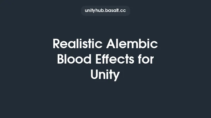 Realistic Alembic Blood Effects for Unity Thumbnail