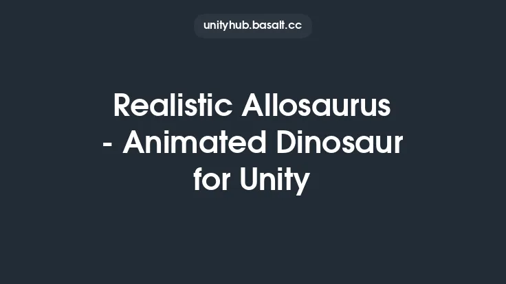 Realistic Allosaurus - Animated Dinosaur for Unity Thumbnail