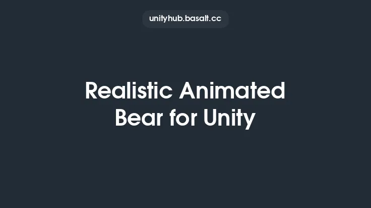 Realistic Animated Bear for Unity Thumbnail