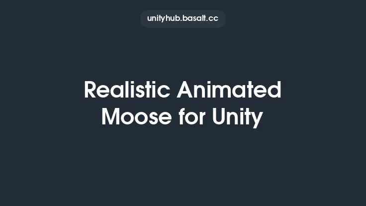 Realistic Animated Moose for Unity Thumbnail
