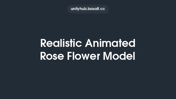 Realistic Animated Rose Flower Model Thumbnail