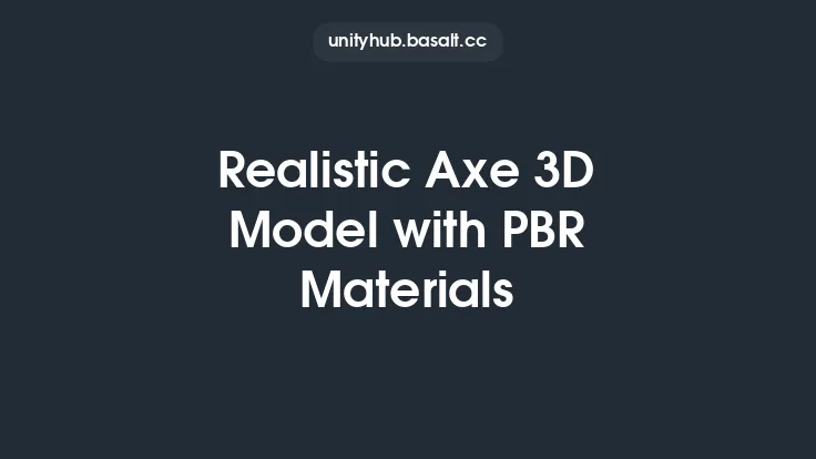 Realistic Axe 3D Model with PBR Materials Thumbnail