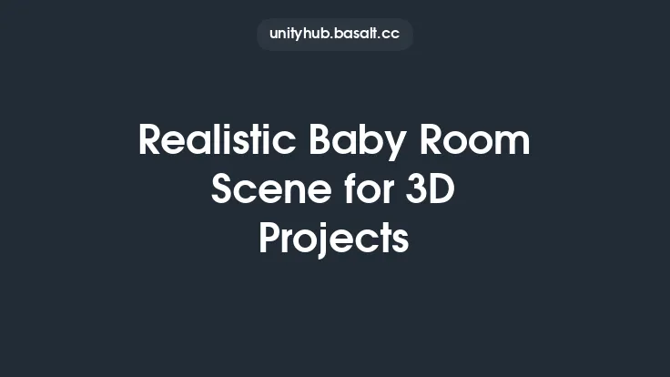 Realistic Baby Room Scene for 3D Projects Thumbnail