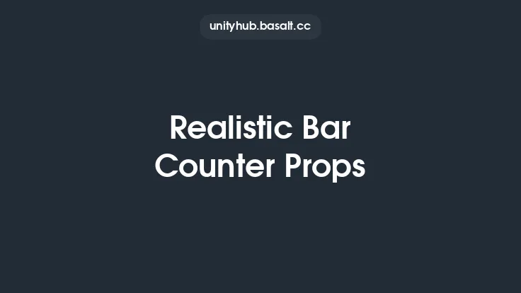 Realistic Bar Counter Props Thumbnail