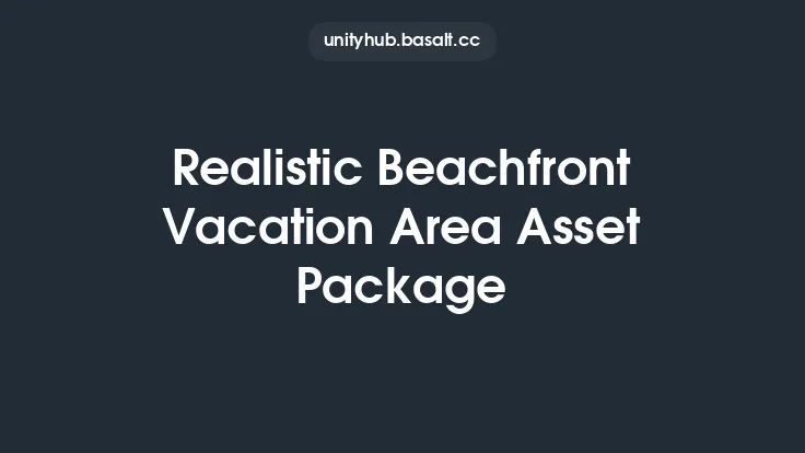 Realistic Beachfront Vacation Area Asset Package Thumbnail