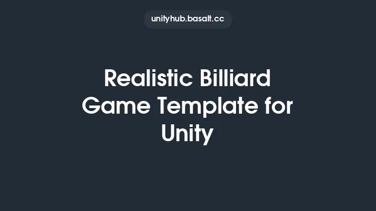 Realistic Billiard Game Template for Unity Thumbnail