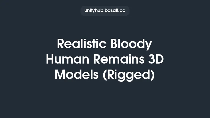 Realistic Bloody Human Remains 3D Models (Rigged) Thumbnail