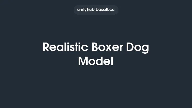 Realistic Boxer Dog Model Thumbnail