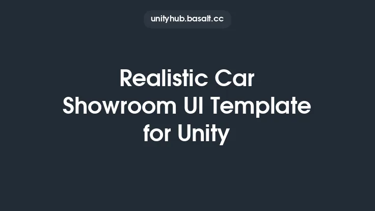 Realistic Car Showroom UI Template for Unity Thumbnail