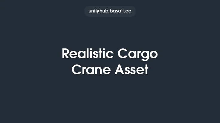 Realistic Cargo Crane Asset Thumbnail