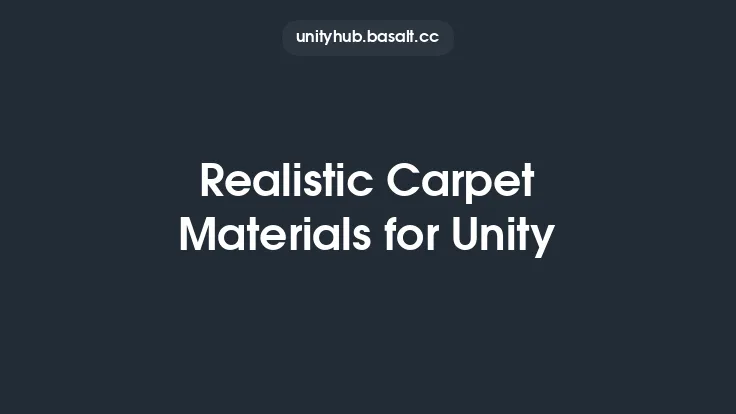 Realistic Carpet Materials for Unity Thumbnail