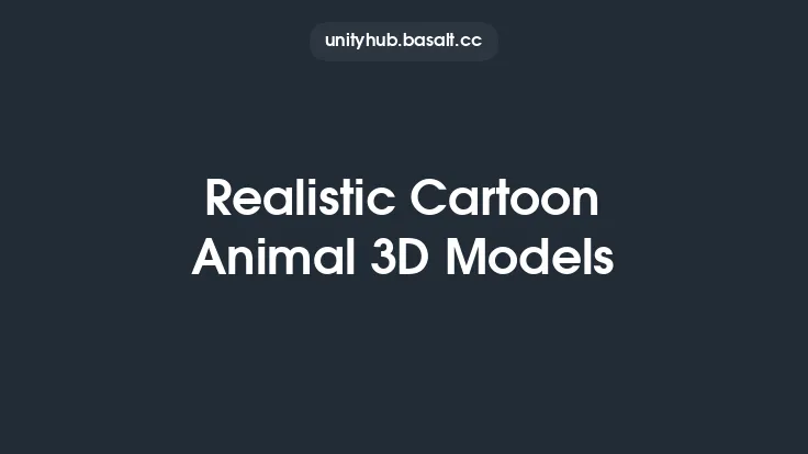 Realistic Cartoon Animal 3D Models Thumbnail