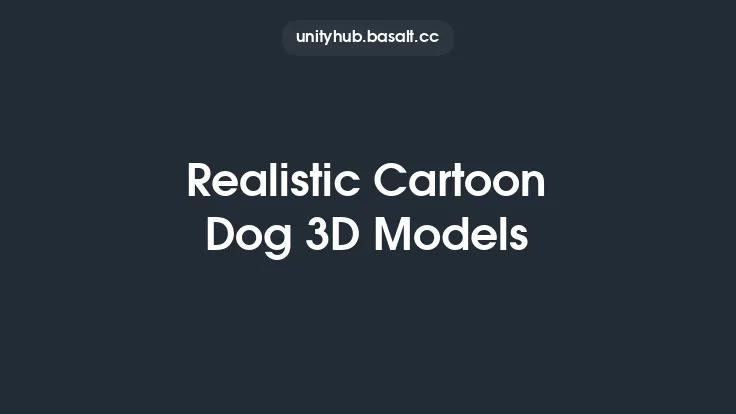 Realistic Cartoon Dog 3D Models Thumbnail