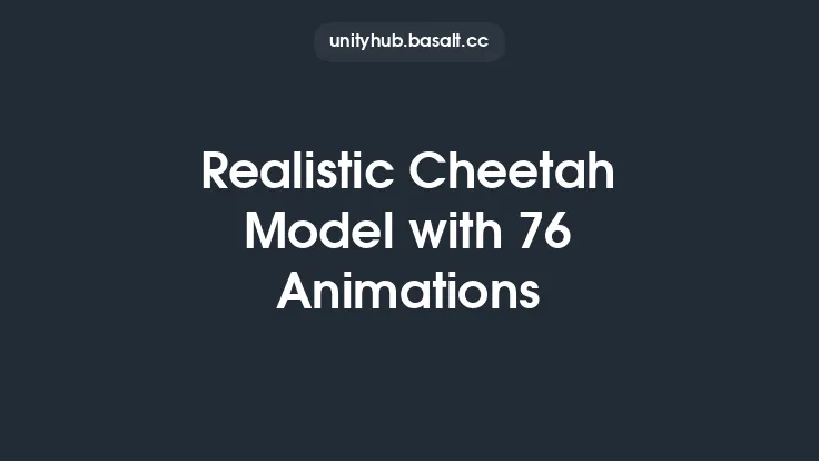 Realistic Cheetah Model with 76 Animations Thumbnail