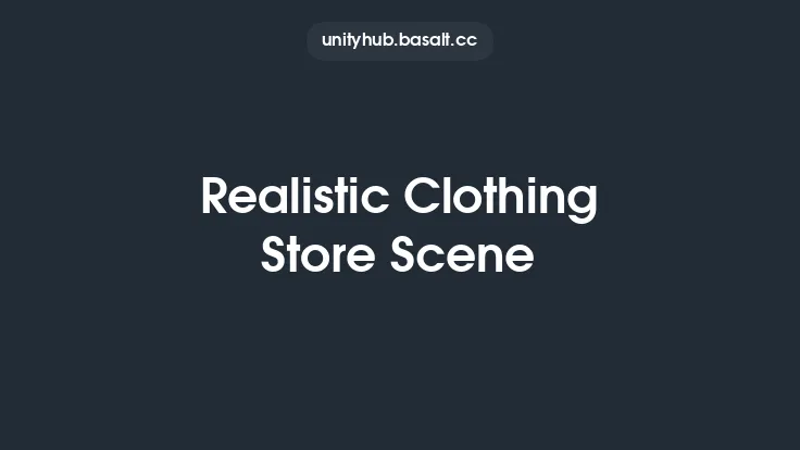 Realistic Clothing Store Scene Thumbnail