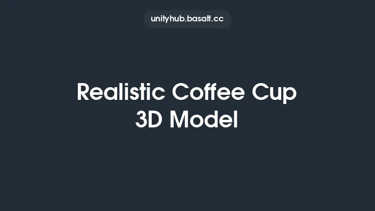 Realistic Coffee Cup 3D Model Thumbnail