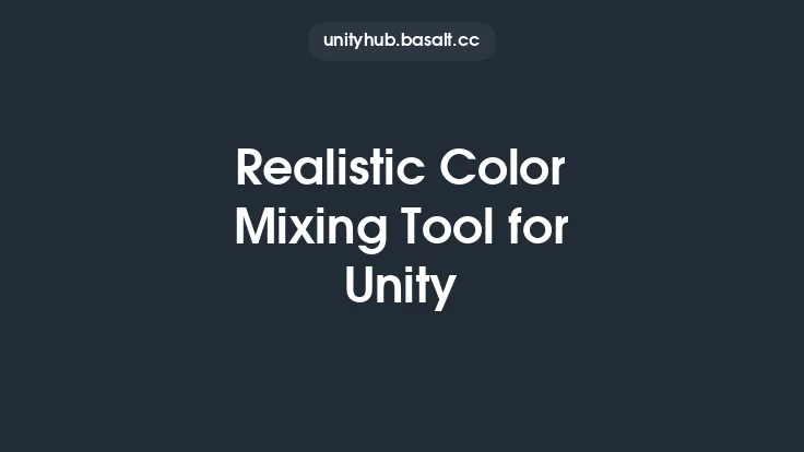 Realistic Color Mixing Tool for Unity Thumbnail