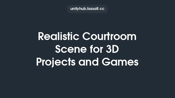 Realistic Courtroom Scene for 3D Projects and Games Thumbnail