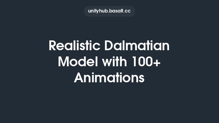 Realistic Dalmatian Model with 100+ Animations Thumbnail