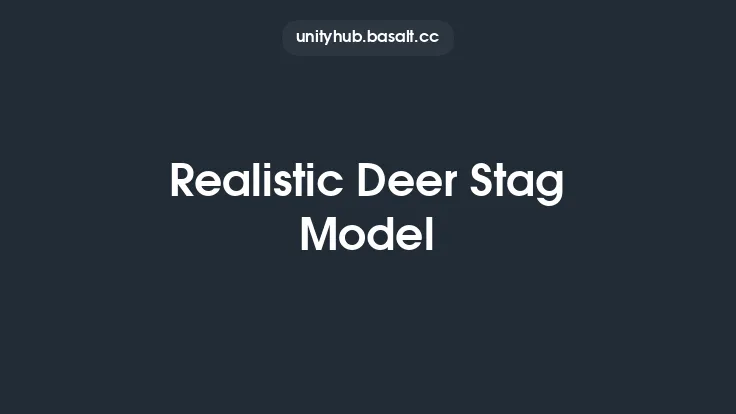 Realistic Deer Stag Model Thumbnail