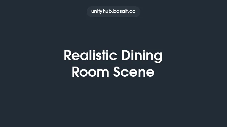 Realistic Dining Room Scene Thumbnail