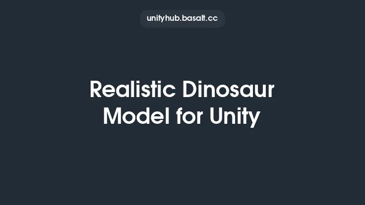 Realistic Dinosaur Model for Unity Thumbnail