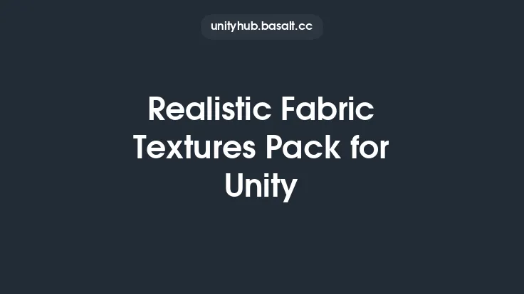 Realistic Fabric Textures Pack for Unity Thumbnail