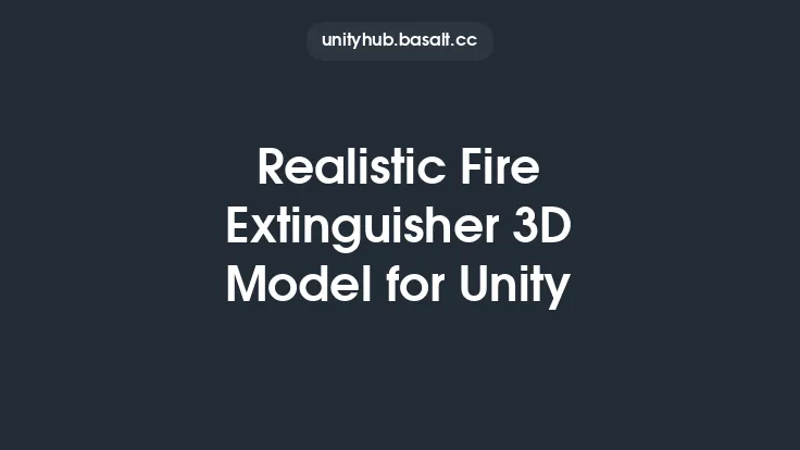 Realistic Fire Extinguisher 3D Model for Unity Thumbnail