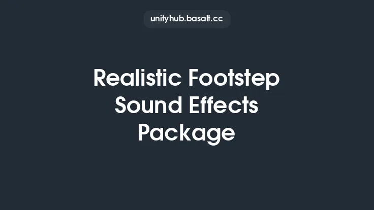 Realistic Footstep Sound Effects Package Thumbnail