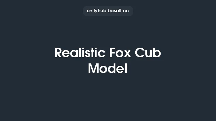 Realistic Fox Cub Model Thumbnail