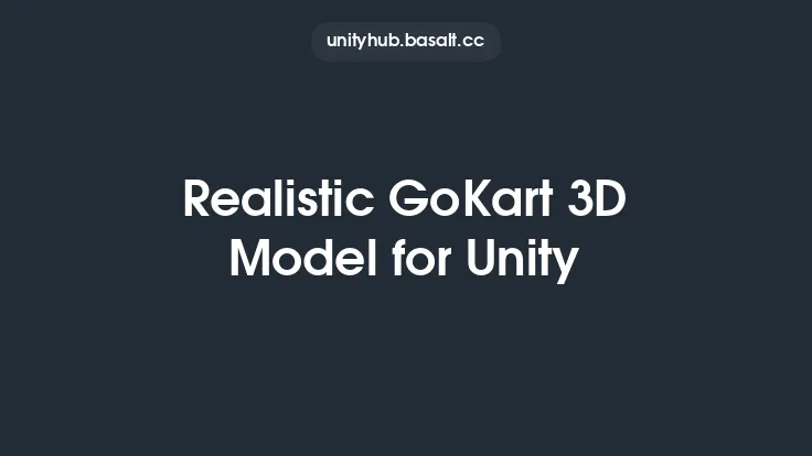 Realistic GoKart 3D Model for Unity Thumbnail