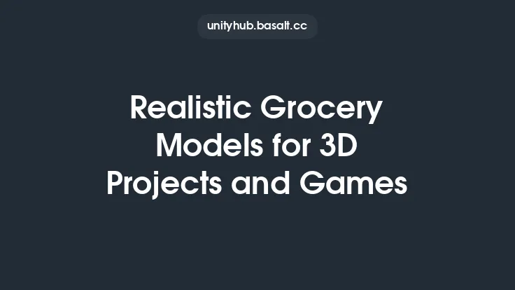 Realistic Grocery Models for 3D Projects and Games Thumbnail
