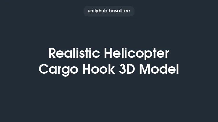Realistic Helicopter Cargo Hook 3D Model Thumbnail