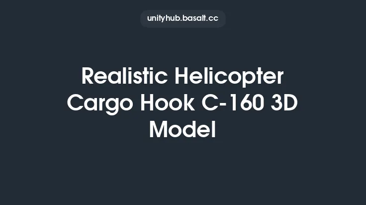 Realistic Helicopter Cargo Hook C-160 3D Model Thumbnail