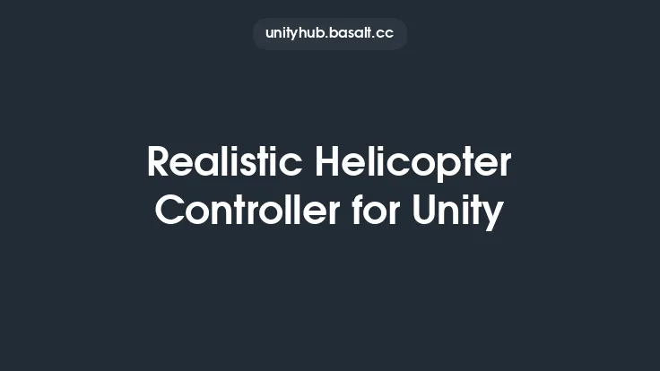 Realistic Helicopter Controller for Unity Thumbnail