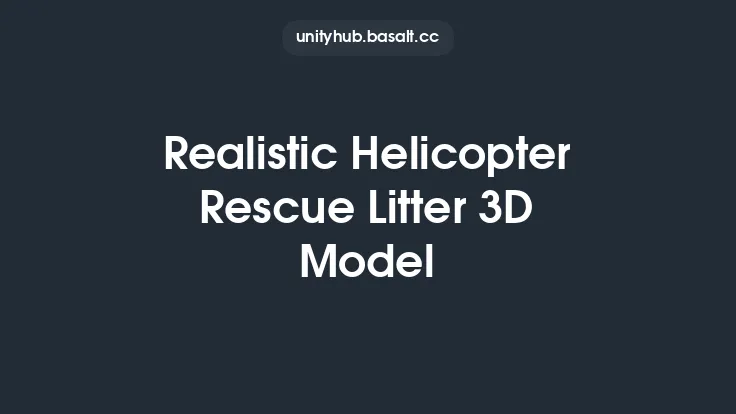 Realistic Helicopter Rescue Litter 3D Model Thumbnail