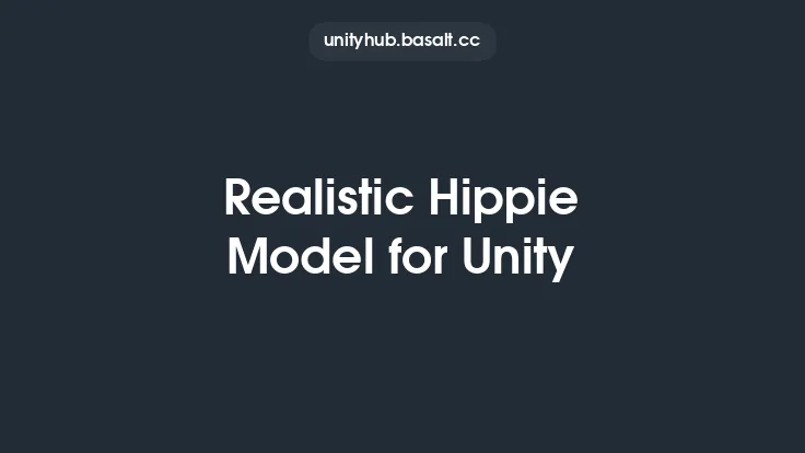 Realistic Hippie Model for Unity Thumbnail
