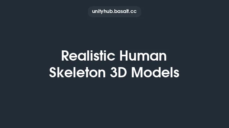 Realistic Human Skeleton 3D Models Thumbnail